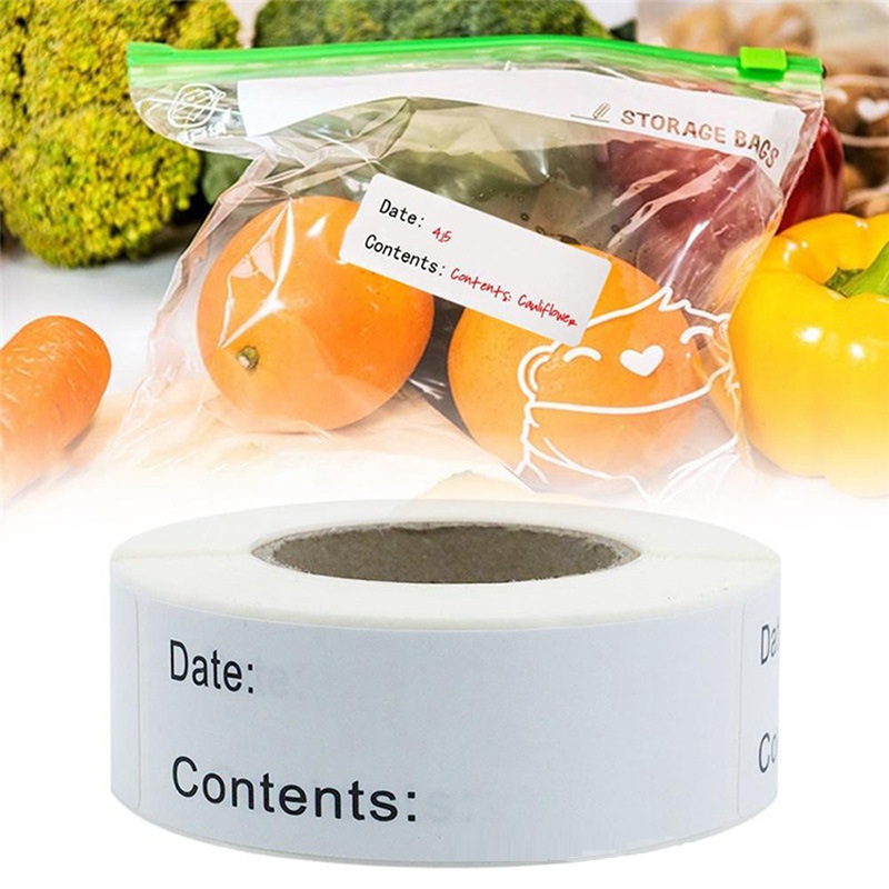 Food Storage Labels - Selbstklebendes, abnehmbares Etikett zur Aufbewahrung von