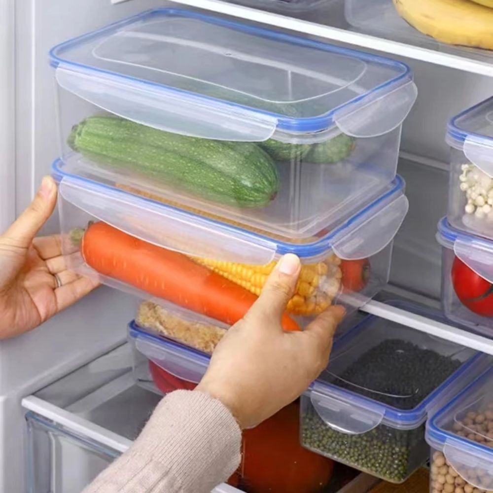 Food Storage Oven Safe - Lebensmittelbehälter, stapelbare, mikrowellenbeheizte Lunchbox, versiegelte rechteckige