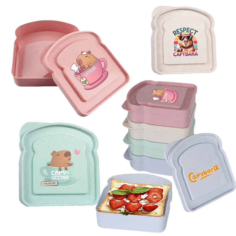 Food Storage Oven Safe - Capybara Sandwich-Aufbewahrungsbox für Lebensmittel, Behälter für