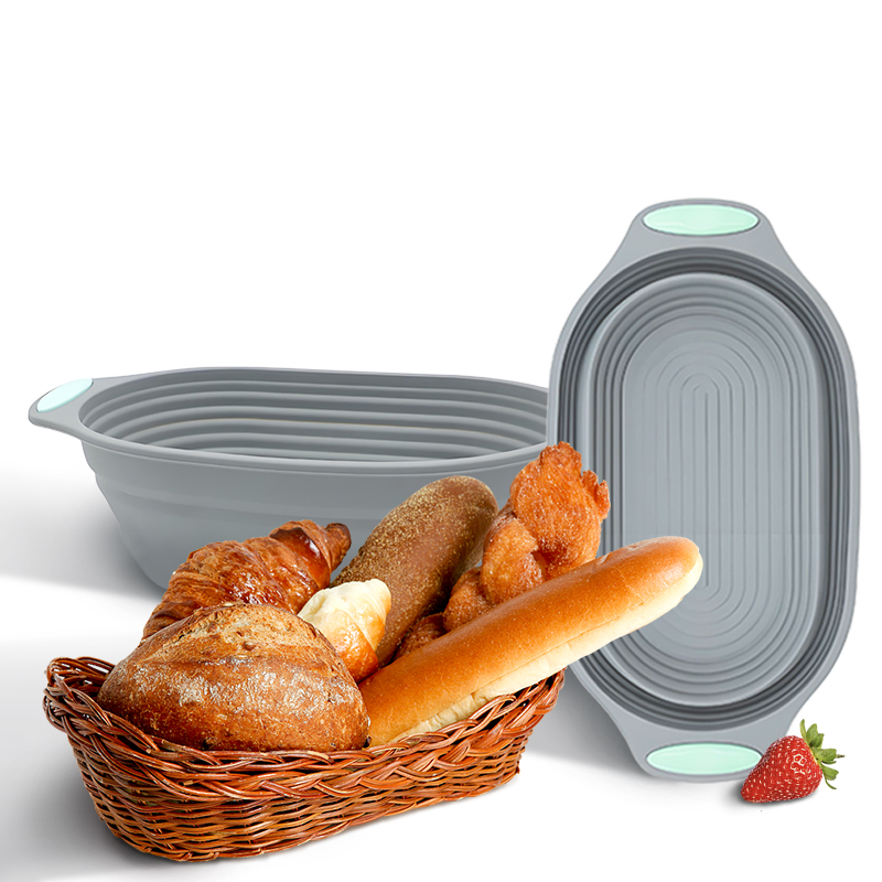 Food Storage With Dividers - 1 Stück Silikon Faltbarer Banneton Brotgärkorb