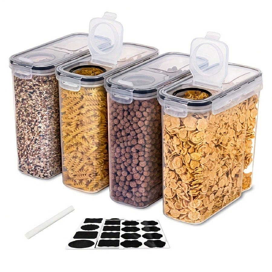 Food Storage Meals - 4er-Pack luftdichter Behälter zur Aufbewahrung von
