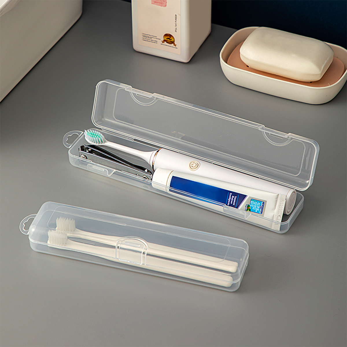 Food Storage With Dividers - WORTHBUY Zahnbürste Box transparent Organizer Fall
