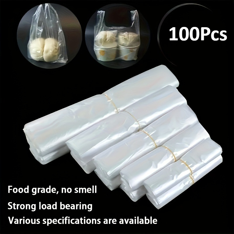 Food Storage Bag - 100 Stück Mini Transparente Einweg-Plastiktüten in