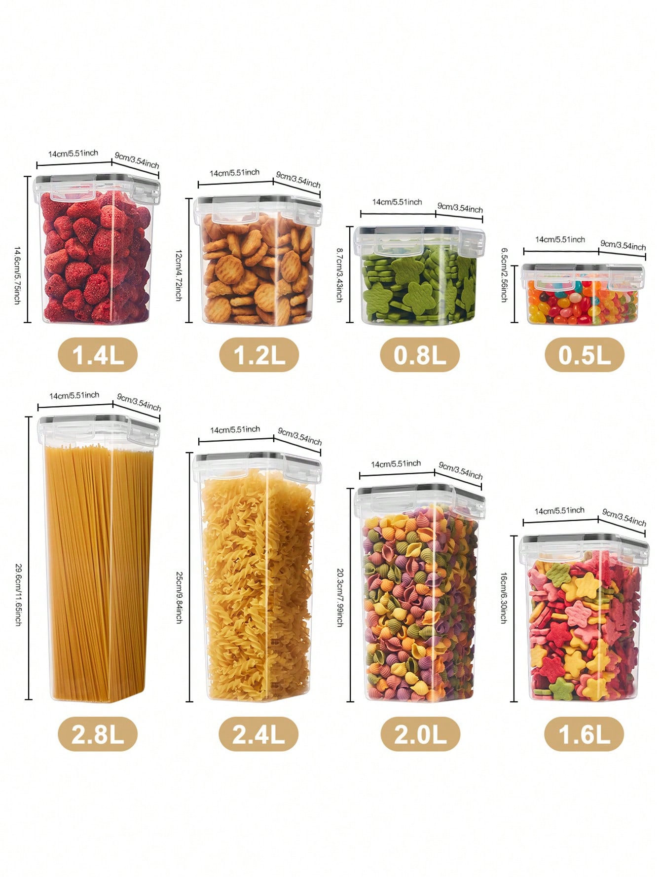 48 Stück luftdichte Lebensmitt – Food Storage Labels Bewertung und Preis