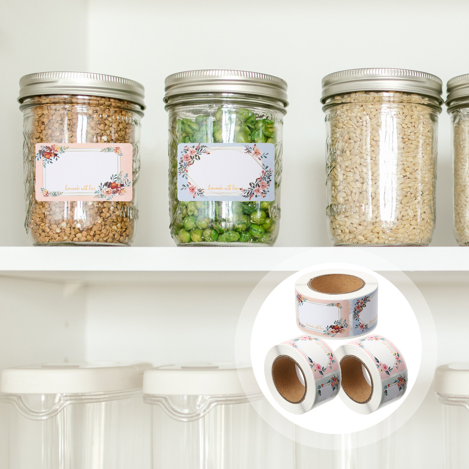 3 Rollen leere Namensetiketten – Food Storage Labels Bewertung und Preis
