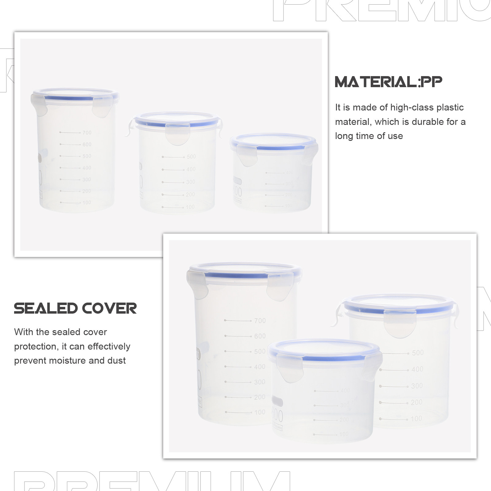 6 Stück luftdichte Vorratsdose – Food Storage Containers Bewertung und Preis