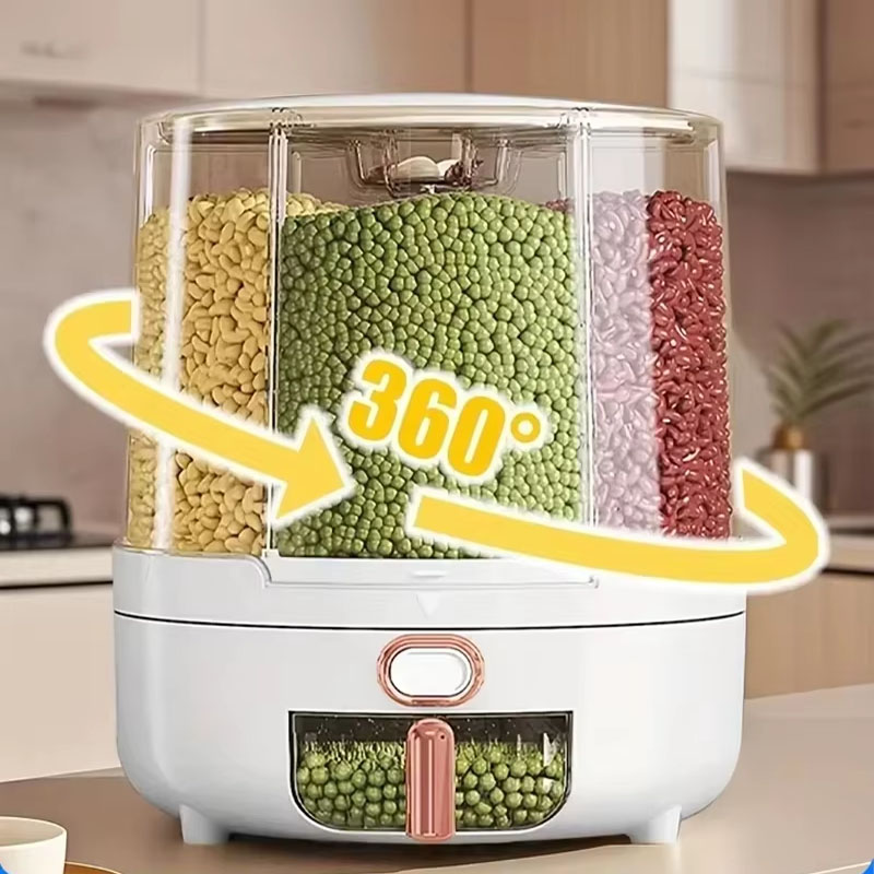 360 mit 6 Fächern °   Rotieren – Food Storage Meals Bewertung und Preis