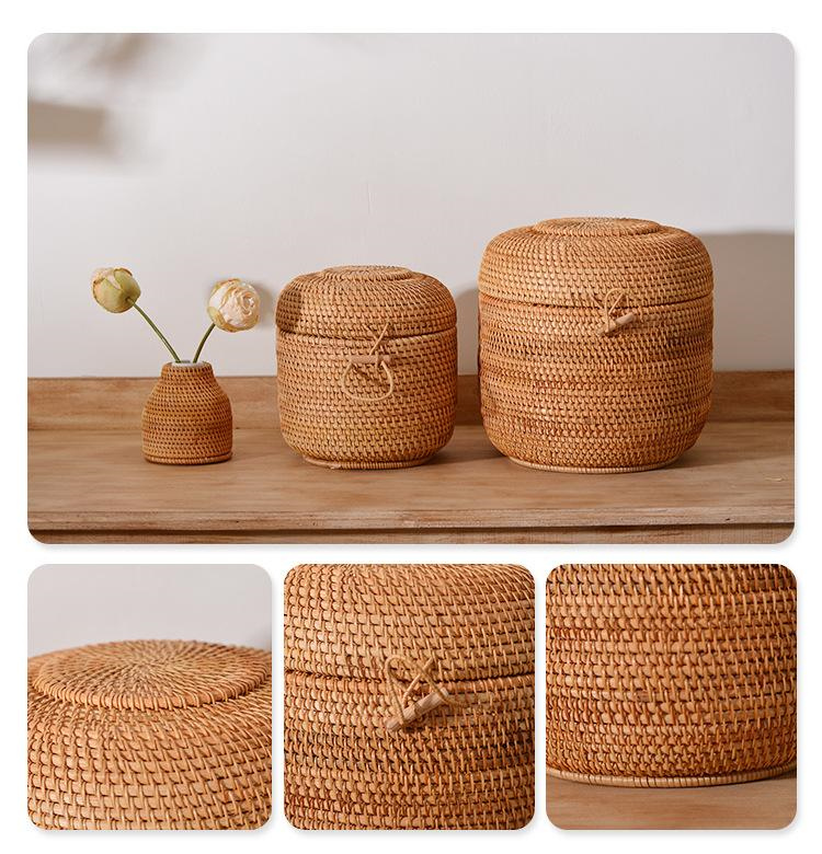 Handgewebte Rattan-Tee-Aufbewa – Food Storage Oven Safe Bewertung und Preis