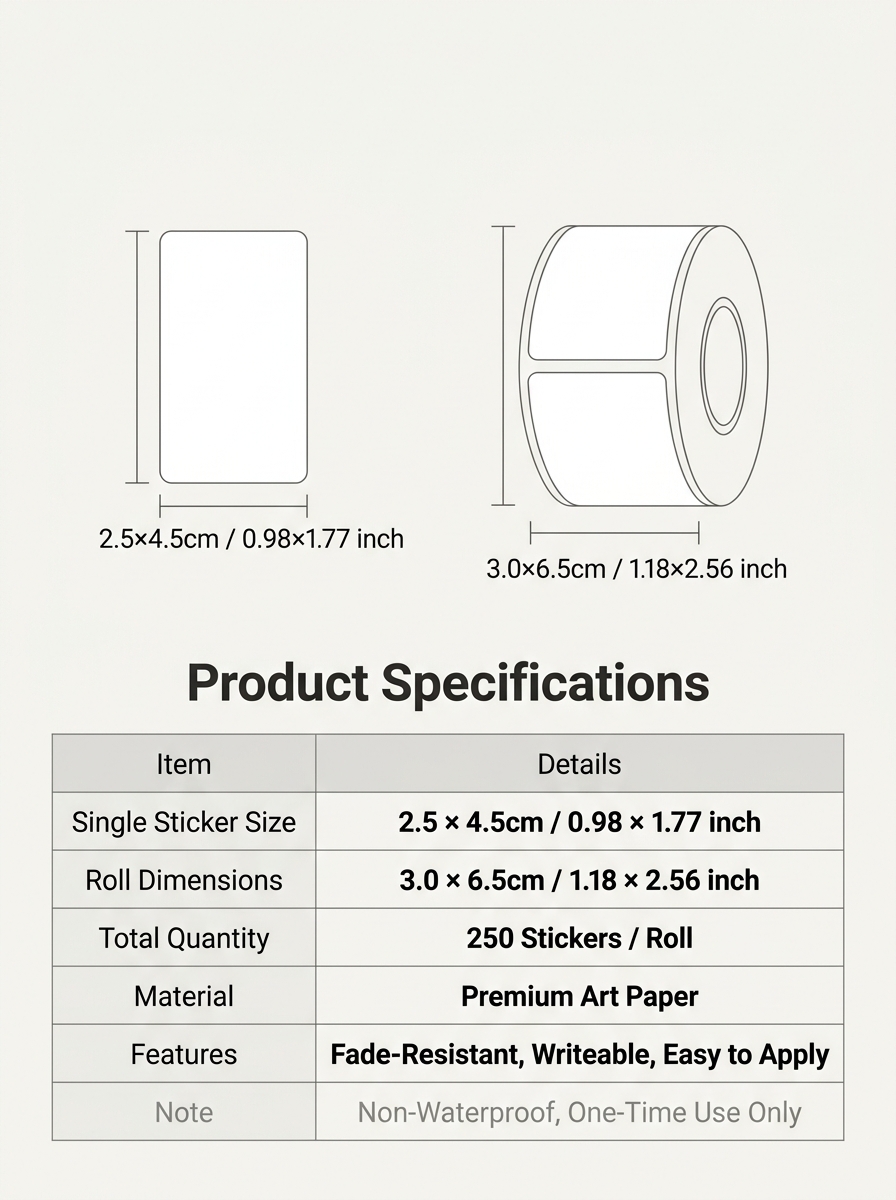 250 Stück/Rolle Namensaufbewah – Food Storage Labels Bewertung und Preis