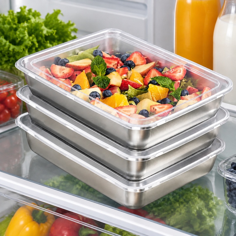 3-teilige Edelstahl-Lebensmitt – Food Storage Meals Bewertung und Preis