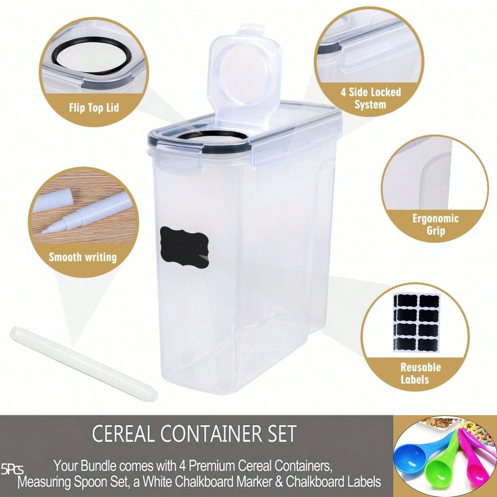 4er-Pack luftdichter Behälter  – Food Storage Meals Bewertung und Preis