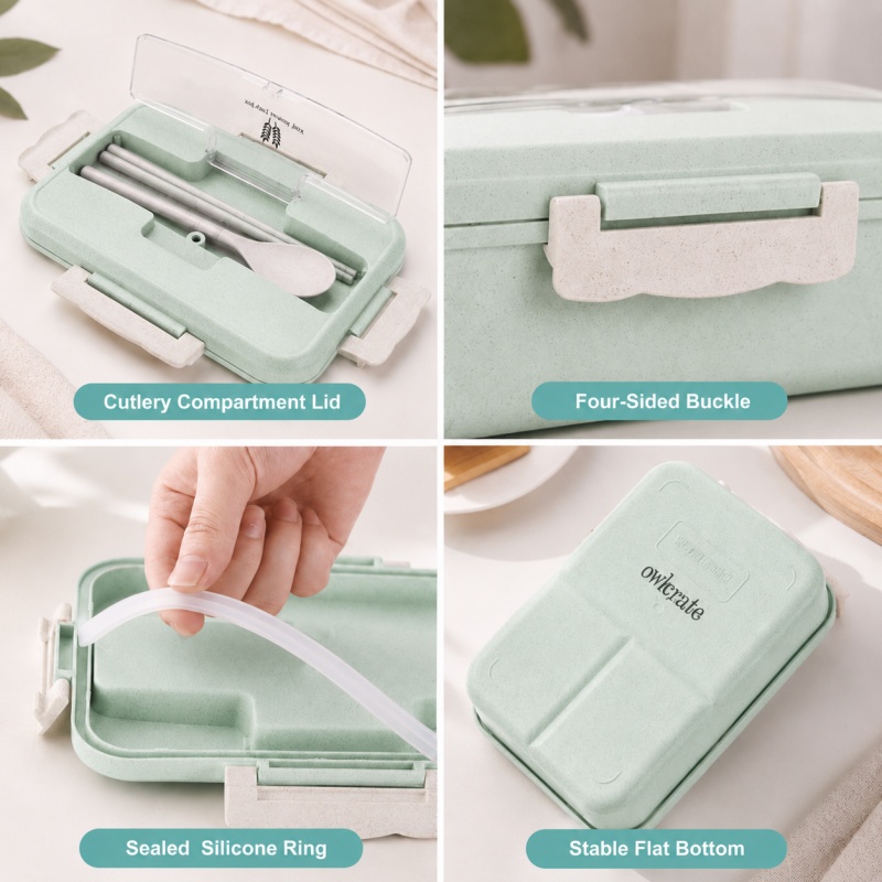 Weizenstroh-Lunchbox, mikrowel – Food Storage Oven Safe Bewertung und Preis